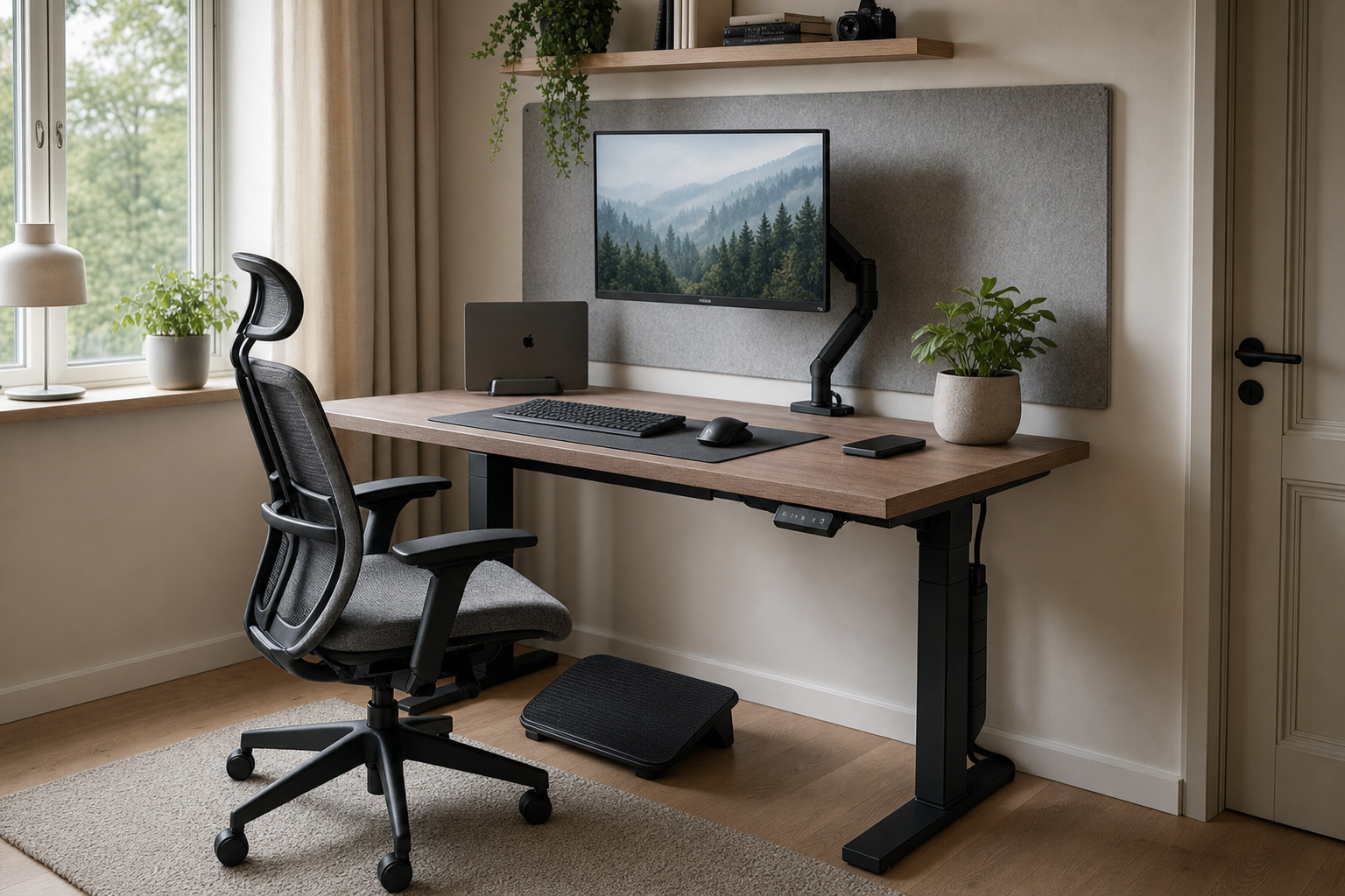 Ergonomische stiltewerkplek